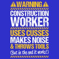 Construction Site Throws Tools Construction Worker Gift Zip Tote Bag