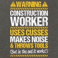 Construction Site Throws Tools Construction Worker Gift Cotton Canvas Backpack