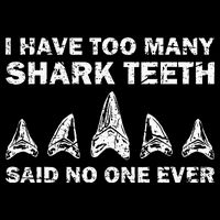 Cool Shark Teeth Collector Gift Funny Shark Teeth Hunting Cooling Performance Crew T-Shirt