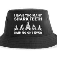 Cool Shark Teeth Collector Gift Funny Shark Teeth Hunting Sustainable Bucket Hat