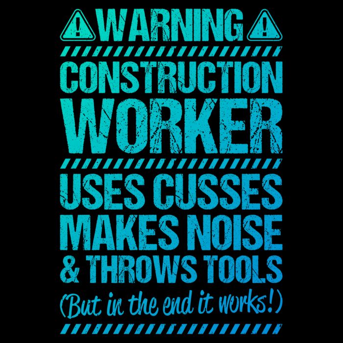 Construction Site Throws Tools Construction Worker Gift Cooling Performance Crew T-Shirt