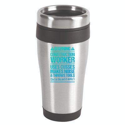 Construction Site Throws Tools Construction Worker Gift 16oz Travel Tumbler