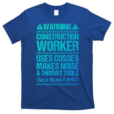 Construction Site Throws Tools Construction Worker Gift T-Shirt