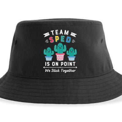 Cute Sped Teacher Gift Special Education Cactus Sped Teacher Sustainable Bucket Hat