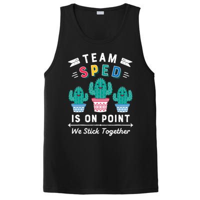 Cute Sped Teacher Gift Special Education Cactus Sped Teacher PosiCharge Competitor Tank