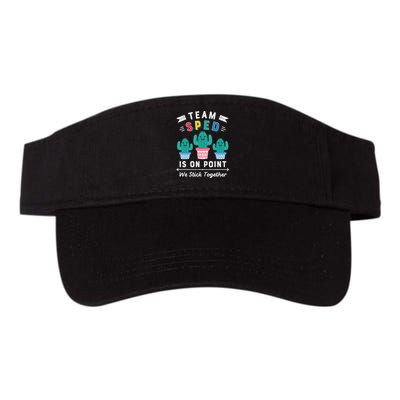 Cute Sped Teacher Gift Special Education Cactus Sped Teacher Valucap Bio-Washed Visor