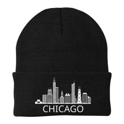 Chicago Skyline Throwback Design Classic Beanie
