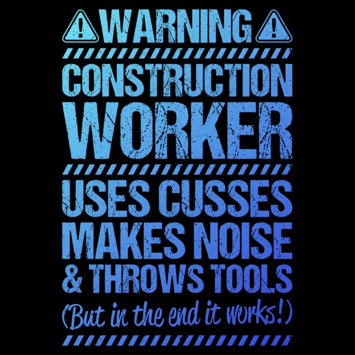Construction Site Throws Tools Construction Worker Gift Cooling Performance Crew T-Shirt