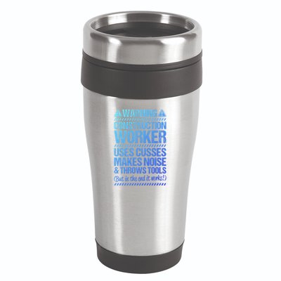 Construction Site Throws Tools Construction Worker Gift 16oz Travel Tumbler