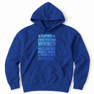 Construction Site Throws Tools Construction Worker Gift Hoodie