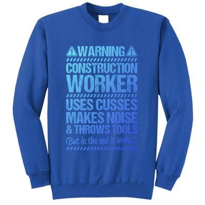 Construction Site Throws Tools Construction Worker Gift Sweatshirt