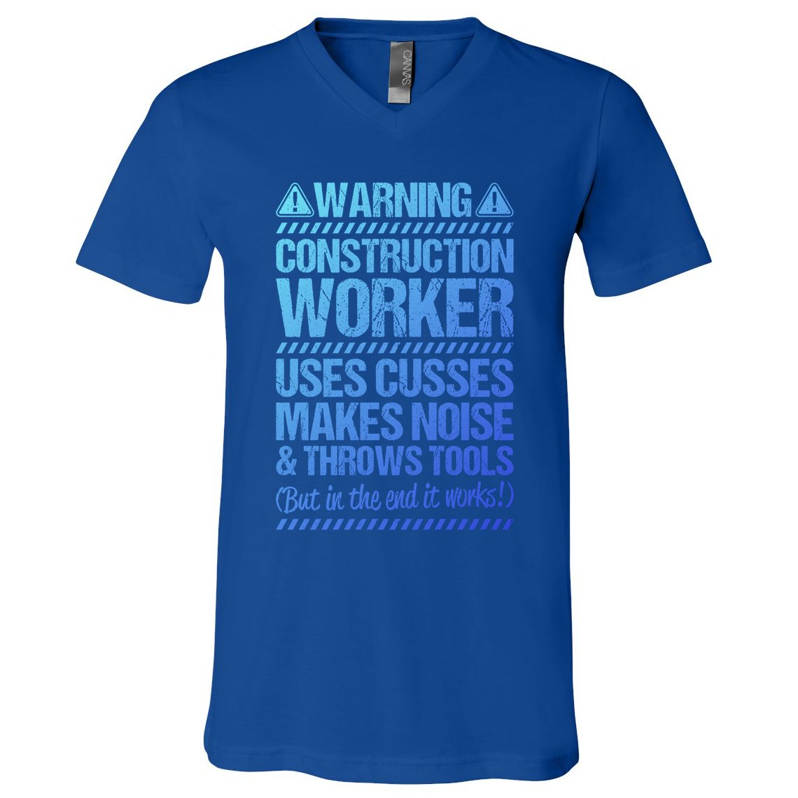 Construction Site Throws Tools Construction Worker Gift V-Neck T-Shirt