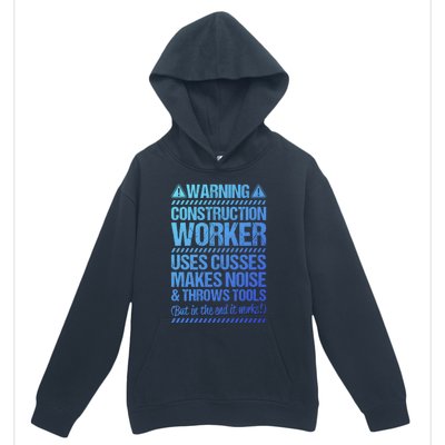 Construction Site Throws Tools Construction Worker Gift Urban Pullover Hoodie