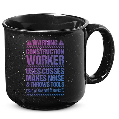 Construction Site Throws Tools Construction Worker Gift 15oz Campfire Ceramic Mug