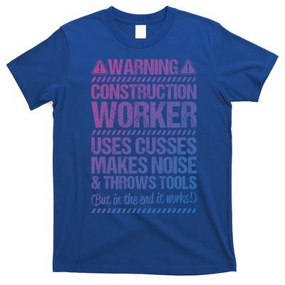 Construction Site Throws Tools Construction Worker Gift T-Shirt