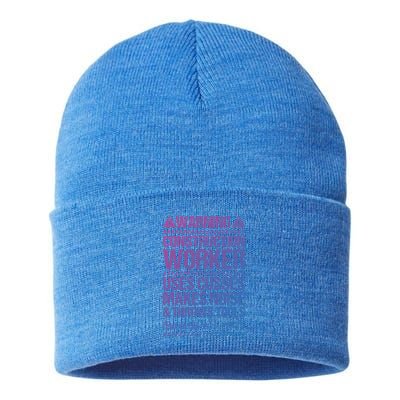 Construction Site Throws Tools Construction Worker Gift Sustainable Knit Beanie