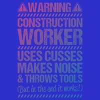 Construction Site Throws Tools Construction Worker Gift Visor