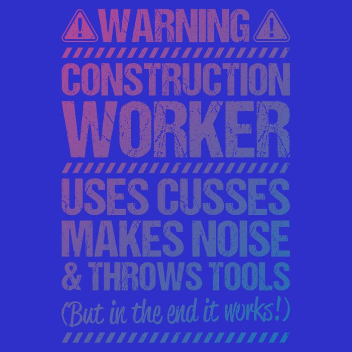 Construction Site Throws Tools Construction Worker Gift Visor