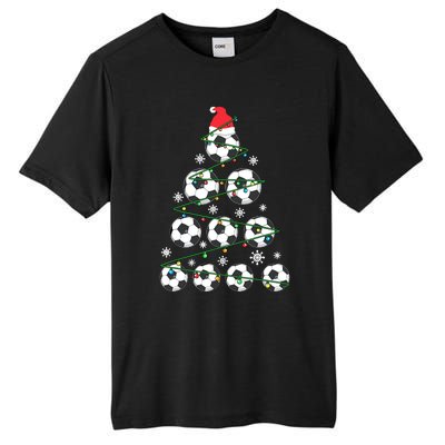 Christmas Soccer Tree Holiday Gift Sport Lover Soccer Player Tall Fusion ChromaSoft Performance T-Shirt