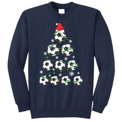 Christmas Soccer Tree Holiday Gift Sport Lover Soccer Player Sweatshirt