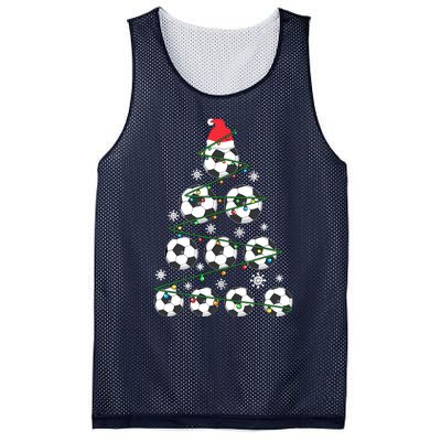 Christmas Soccer Tree Holiday Gift Sport Lover Soccer Player Mesh Reversible Basketball Jersey Tank