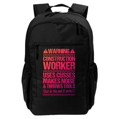 Construction Site Throws Tools Construction Worker Gift Backpack