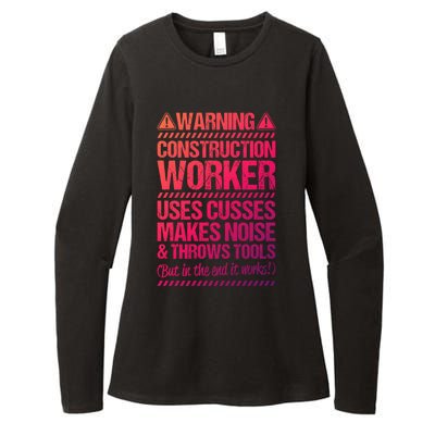 Construction Site Throws Tools Construction Worker Gift Womens CVC Long Sleeve Shirt