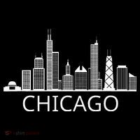 Chicago Skyline Throwback Design Classic Button