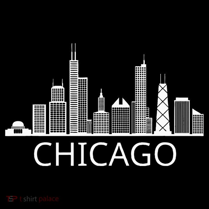 Chicago Skyline Throwback Design Classic Button