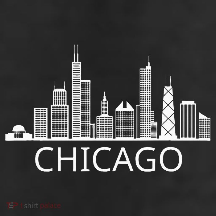 Chicago Skyline Throwback Design Classic 11oz C Handle Ceramic Mug