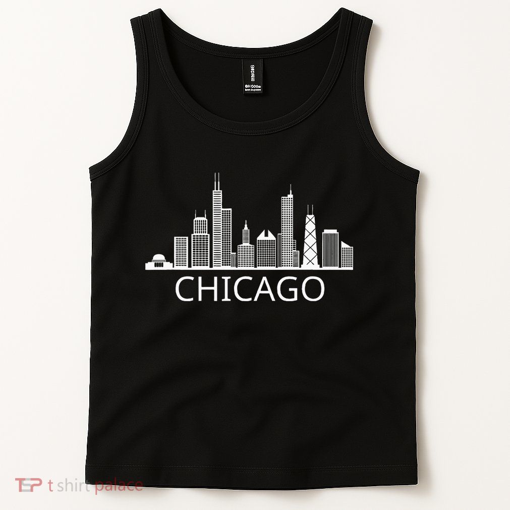 Chicago Skyline Throwback Design Classic Tank Top