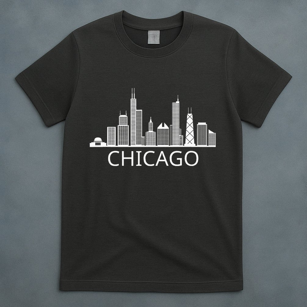 Chicago Skyline Throwback Design Classic T-Shirt