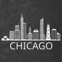 Chicago Skyline Throwback Design Classic T-Shirt