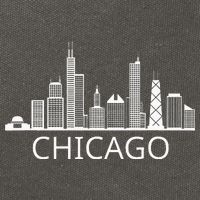 Chicago Skyline Throwback Design Classic Cotton Canvas Backpack