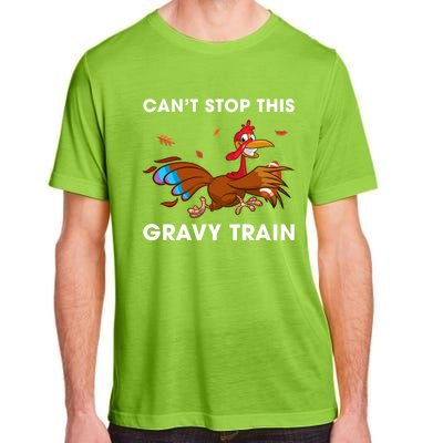 CanT Stop This Gravy Train Funny Turkey Bowl Football Gift Adult ChromaSoft Performance T-Shirt