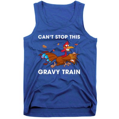 CanT Stop This Gravy Train Funny Turkey Bowl Football Gift Tank Top