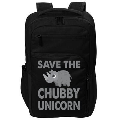 Cute Save The Chubby Unicorn Funny Gift Impact Tech Backpack