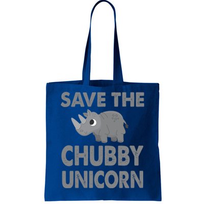 Cute Save The Chubby Unicorn Funny Gift Tote Bag