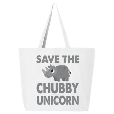 Cute Save The Chubby Unicorn Funny Gift 25L Jumbo Tote