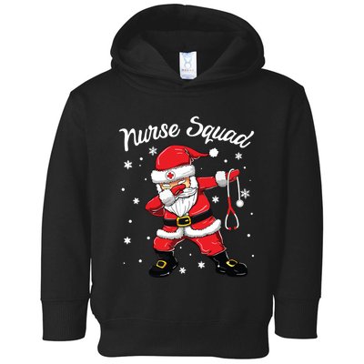 Christmas Scrub Tops Women Dabbing Santa Scrubs Nurse Squad Toddler Hoodie