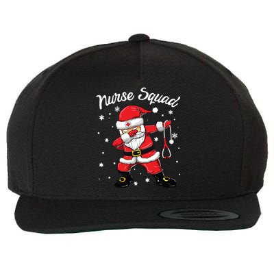 Christmas Scrub Tops Women Dabbing Santa Scrubs Nurse Squad Wool Snapback Cap