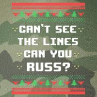 Cant See The Lines Can You Russ Ugly Christmas Legacy Tie Dye Trucker Hat