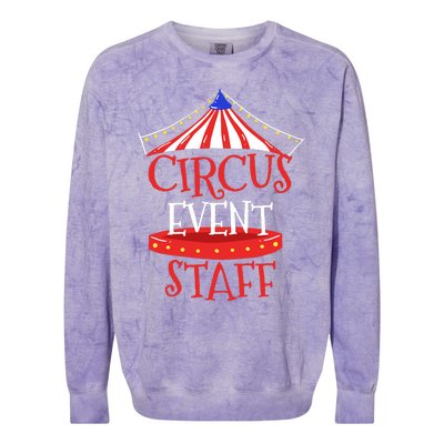 Circus Staff Themed Birthday Gifts Colorblast Crewneck Sweatshirt