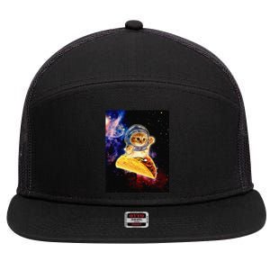 Crazy Space Taco Cat Funny V2 7 Panel Mesh Trucker Snapback Hat