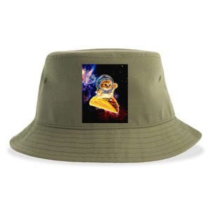 Crazy Space Taco Cat Funny V2 Sustainable Bucket Hat