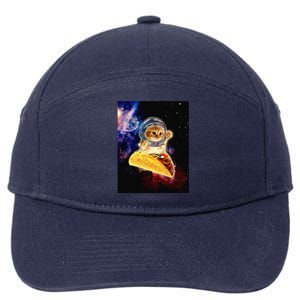 Crazy Space Taco Cat Funny V2 7-Panel Snapback Hat