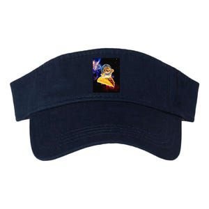 Crazy Space Taco Cat Funny V2 Valucap Bio-Washed Visor