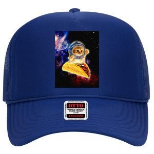 Crazy Space Taco Cat Funny V2 High Crown Mesh Back Trucker Hat