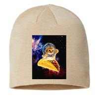 Crazy Space Taco Cat Funny V2 Sustainable Beanie