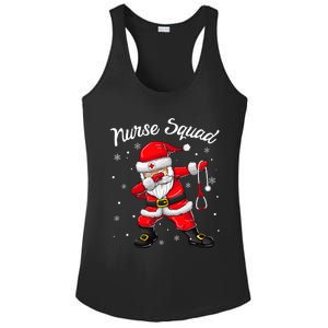 Christmas Scrub Tops Dabbing Santa Scrubs Nurse Squad Ladies PosiCharge Competitor Racerback Tank